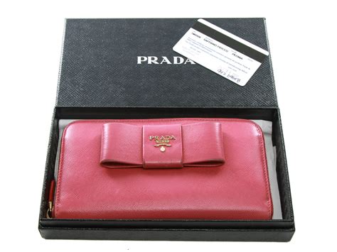 prada compact zip wallet|authentic prada wallet.